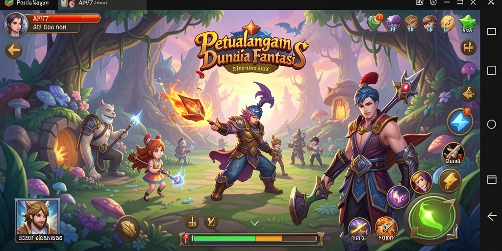 Tampilan menakjubkan dari gameplay ARPG API77 yang penuh aksi.