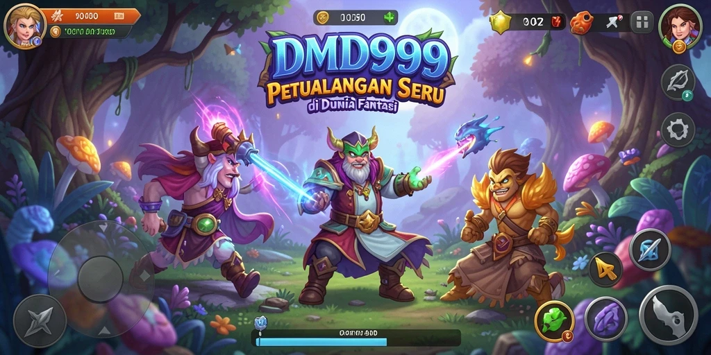 Tangkapan layar DMD999 memperlihatkan aksi seru dalam petualangan fantastis.