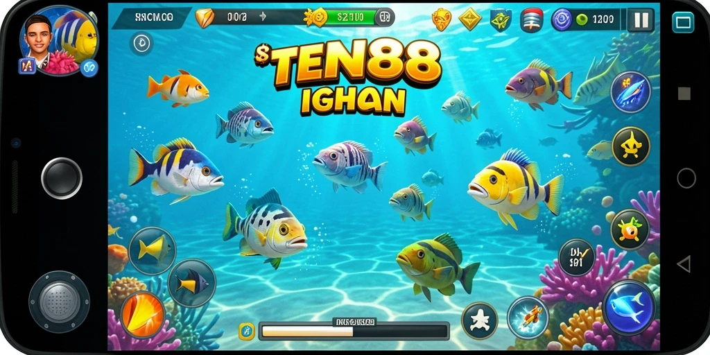 Tampilan gameplay IN88 yang menarik dengan aksi memancing seru.