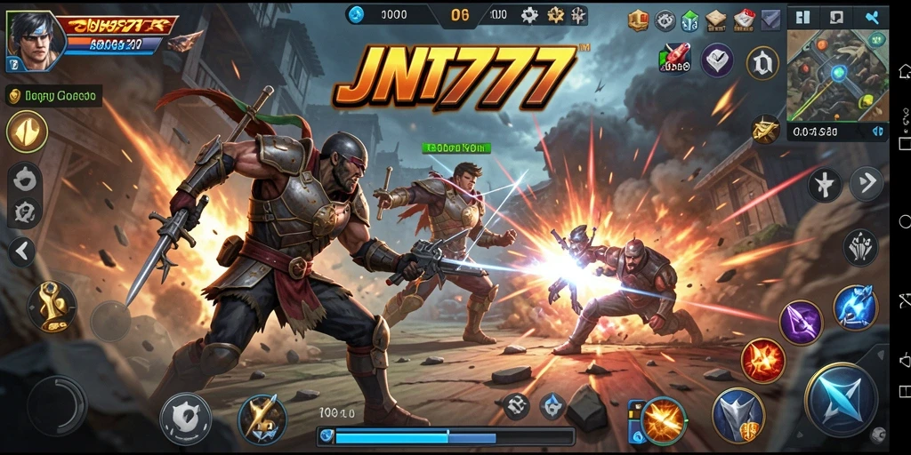 Gameplay menegangkan JNT777 dengan aksi karakter yang dinamis dan grafis memukau.