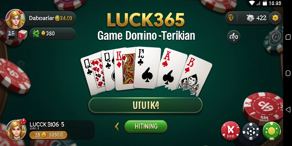 Screenshot gameplay LUCK365 yang menunjukkan keseruan bermain Domino online.