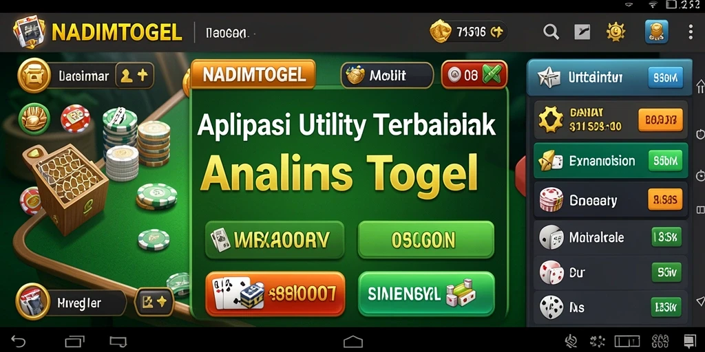 Tampilan antarmuka NADIMTOGEL dengan fitur analisis yang menarik.