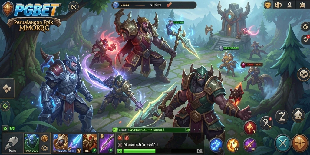 Tampilan gameplay PGBET yang memukau dalam petualangan MMORPG.