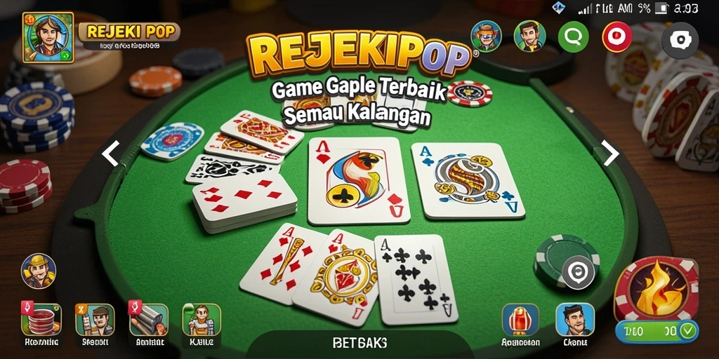 Tampilan screenshot permainan Gaple yang seru dan interaktif