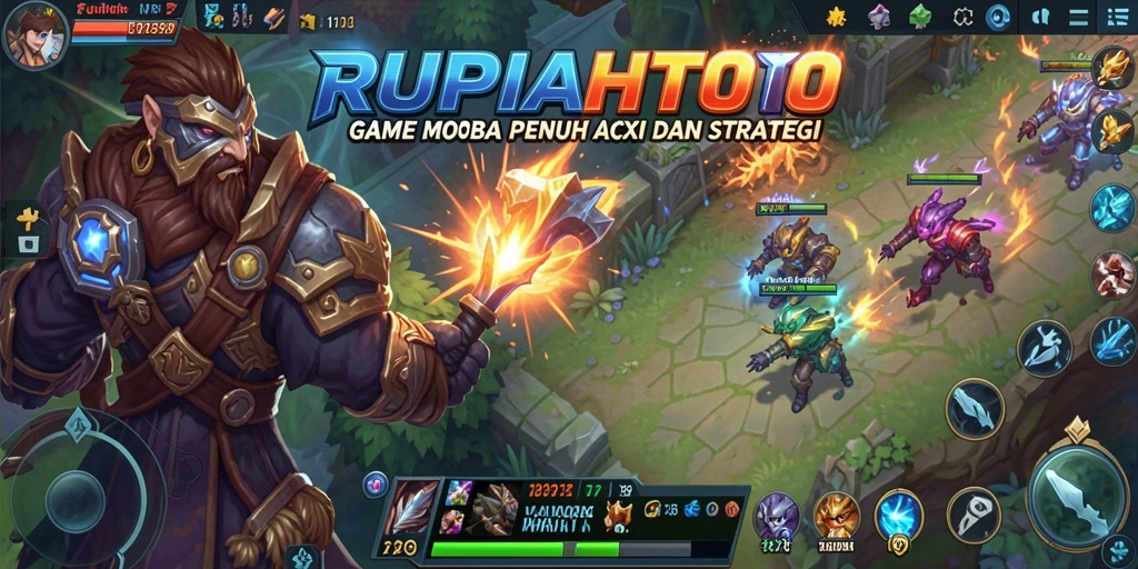 Screenshot gameplay RUPIAHTOTO yang menampilkan aksi seru di medan perang.