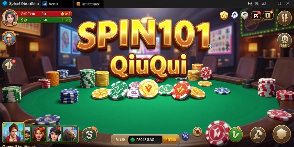 Tampilan gameplay QiuQiu di SPIN101 yang menegangkan.